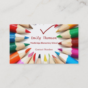 Citas Tarjeta de presentación del profesor de Pencils Co