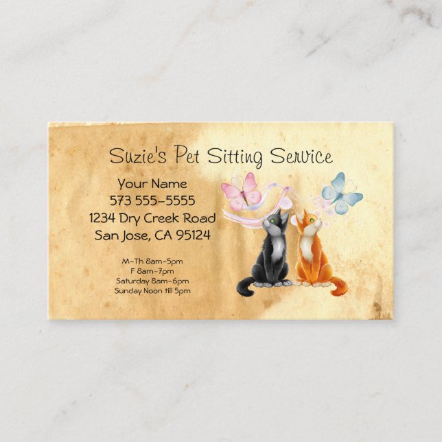 Citas Tarjeta de presentación del servicio de sesión del (Anverso)