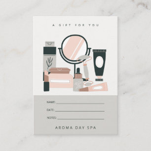 Citas Tarjeta de regalo del cosmético del artista de maq