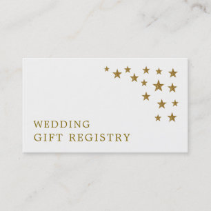 Citas Tarjeta de registro de regalo de Gold Purpurina St