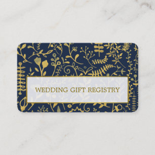 Citas Tarjeta de registro de regalo del Boho de Oro Orie