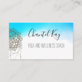 Citas Tarjeta de visita Boho Mandala Watercolor