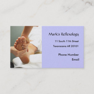 Citas Tarjeta de visita de la foto del Reflexology del