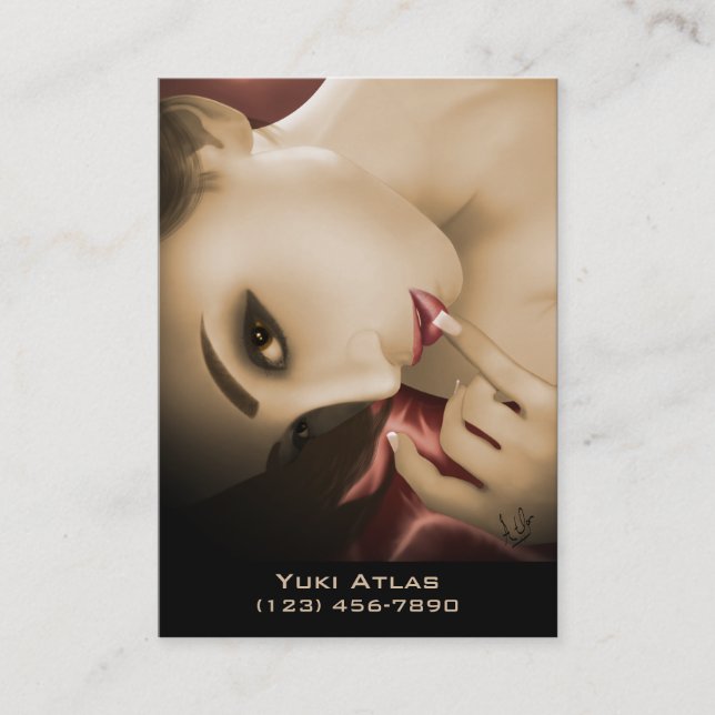 Citas Tarjeta de visita de Yuki (Anverso)
