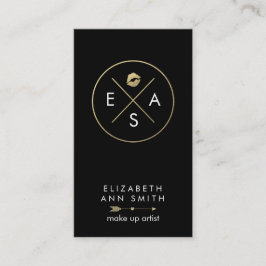 Citas Tarjeta de visita del artista de maquillaje - oro