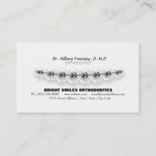 Citas Tarjeta de visita del Orthodontist con la tarjeta