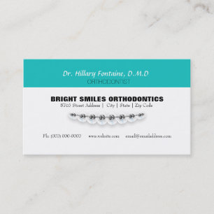Citas Tarjeta de visita del Orthodontist con la tarjeta