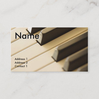 CITAS TARJETA DE VISITA DEL PROFESOR DE PIANO