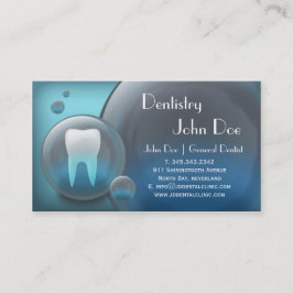 Citas Tarjeta de visita dental de la burbuja blanca