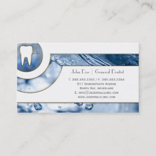 Citas Tarjeta de visita dental del dentista blanco