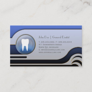 Citas Tarjeta de visita dental del dentista blanco
