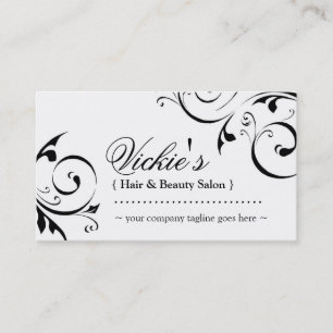 Citas Tarjeta de visita elegante del salón de belleza