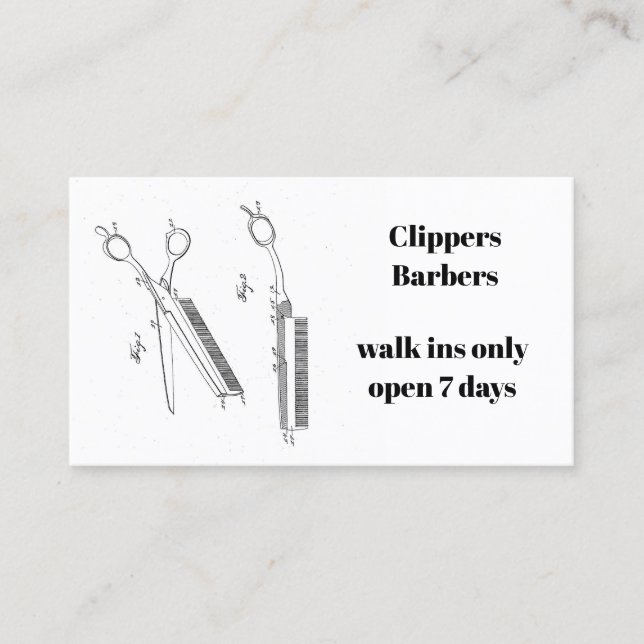 Citas Tarjeta de visita para el peluquero o el peluquero (Anverso)