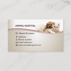 Citas tarjeta de visita para veterinaria