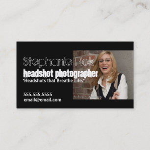 Citas Tarjeta de visita promocional del fotógrafo del