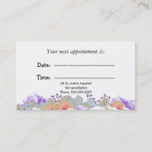 Tarjeta Mínima de Nombramiento Médico Floral