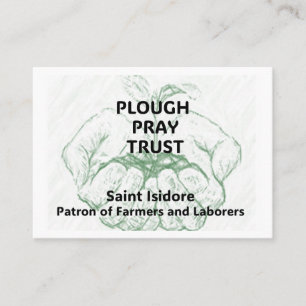 Citas Tarjeta recordatoria "Plough Pray Trust" de San Is