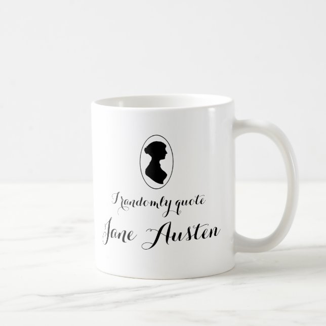 Cito aleatoriamente la taza de café de Jane Austen (Derecha)