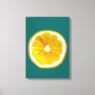 Cítricos de arte pop amarillo limón
