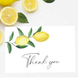 Cítricos de limón - Tarjeta de agradecimiento