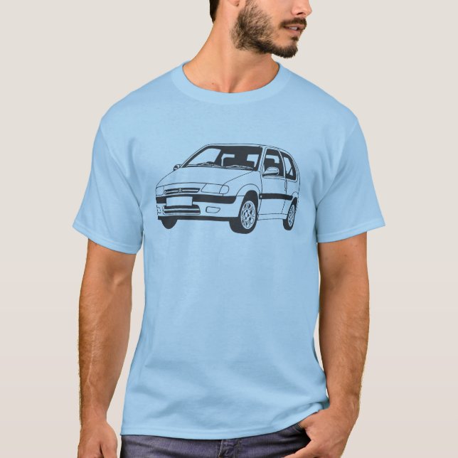 Citroen Saxo VTS inspiró la camiseta (Anverso)
