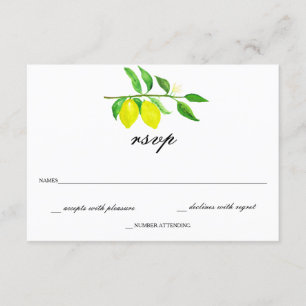 Citrus acuarela/Boda limón RSVP