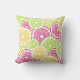 Citrus alegre y divertido Cojín decorativo pop de 