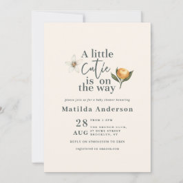 Citrus cutie tipografía botánica ducha bebé