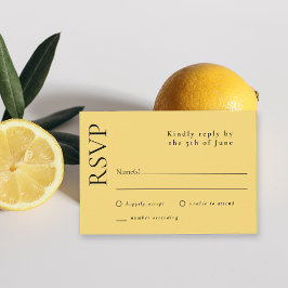 Citrus Lemon Drop RSVP simple amarillo simple
