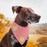Citrus Lemon Script Nombre Mascota Bandana<br><div class="desc">Nombre de Mascota corto Bandana con cítricos</div>