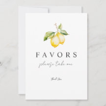 Citrus Lemon Summer prefiere firmar Invitación