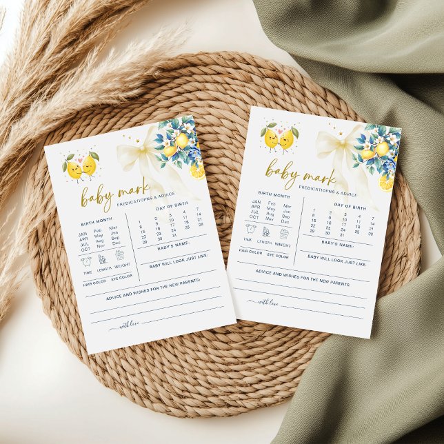 Citrus Lemon Sweetie Baby Predictions Advice Game (Subido por el creador)