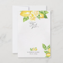 citrus limón fruta bebé ducha gracias tarjeta