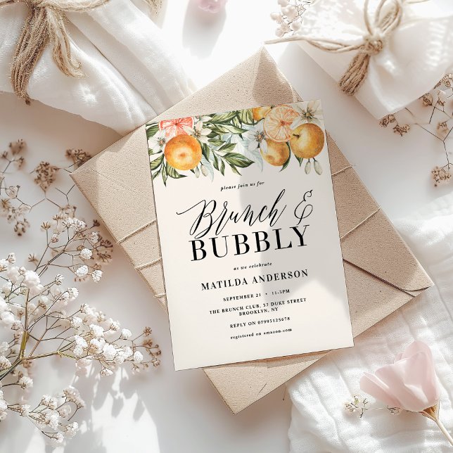 Citrus, naranja + brunch de flor y burbuja (Subido por el creador)