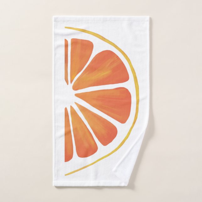 Citrus Naranja Grapefruit Slice Art (Toalla de mano)