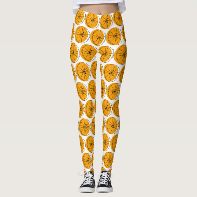Citrus Naranja Multi leggings (Anverso)