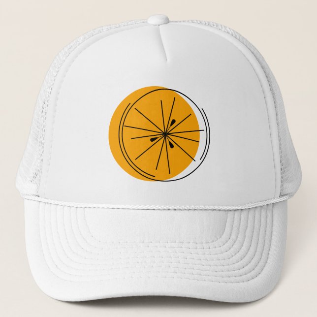 Citrus Naranja trucker sombrero (Anverso)