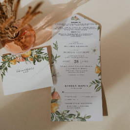 Citrus Orchard Botanic | Invitación a una boda