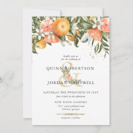 Citrus Orchard | Invitación a la boda botánica Boh