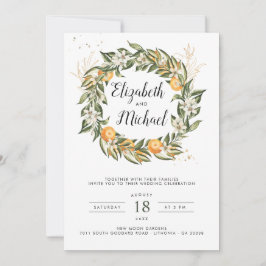 Citrus Orchard | Invitación a la boda botánica Boh
