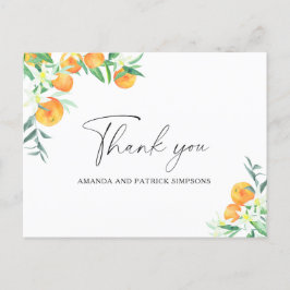 Citrus - Tarjeta de agradecimiento de boda