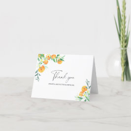 Citrus - Tarjeta de agradecimiento de boda