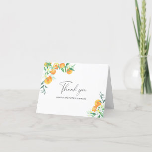 Citrus - Tarjeta de agradecimiento de boda