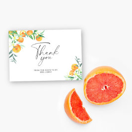 Citrus - tarjeta de agradecimiento para despedida 