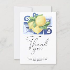 Citrus - tarjeta de agradecimiento para ducha de n