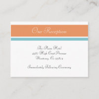 Citrus Tropical Spa Boda Recepción Insertar Cartas