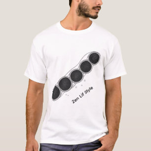 Citrus Zen Flow - Camiseta de Arte de Línea de Det