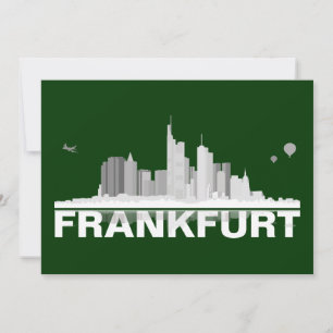 City de Frankfurt horizonte tarjeta, Klappkarte/