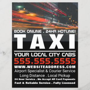 City Lights, empresa de taxi con lista de precios