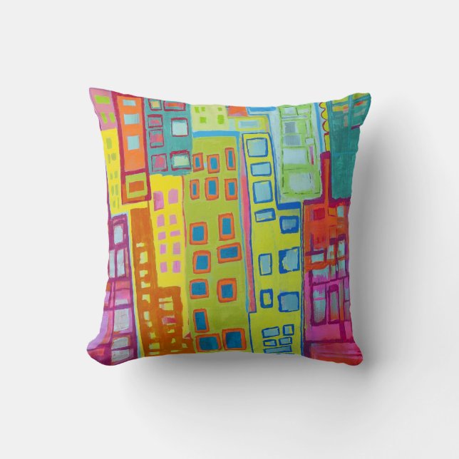 City Slicker 16 x 16 Poly Cojín decorativo (Anverso)
